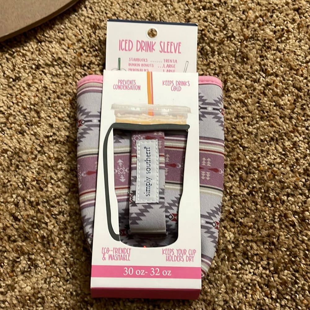 NWT Simply Southern Insulated Iced Drink Sleeve